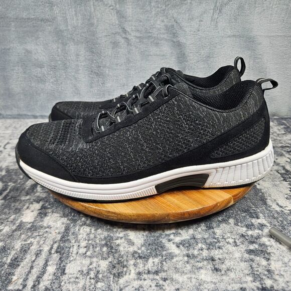 Orthofeet Lava 619 Knit Diabetic Orthopedic Shoes Black Mens US Size 13 2E Wide main image 9